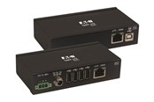 Repeatrar, förstärkare, broar och transceivers - Eaton Series USB over Cat6 Extender 4-Port Industrial ESD Protection PoC - USB 2.0 Mountable 330 ft. TAA - B203-104-IND-ER