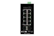 Switch - Tripp Lite Eaton series 8-Port Managed Industrial Gigabit Ethernet Switch - 10/100/1000 Mbps 2 GbE SFP Slots -40° to 75°C DIN Mount - NGI-M08C2