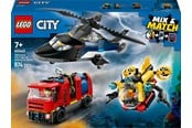 LEGO®  - LEGO City 60462 Helikopter, brandbil och ubåt - 60462