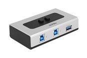 USB Hub - DeLOCK Switch USB 3.0 2 port Manual Bidirectional USB Hub - 2 porte - Svart - 87667