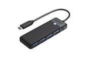 USB Hub - ORICO Hub 4in1 USB A3.0x4 (black) USB Hub - USB 3.0 - 4 porte - Svart - PAPW4A-C3-015-BK-EP