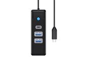 USB Hub - ORICO Hub USB-C to 2x USB 3.0 + USB-C 5 Gbps 0.15m (Black) USB Hub - USB 3.0 - 3 porte - Svart - PWC2U-C3-015-BK-EP