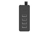 USB Hub - ORICO W5P-100 USB to 4x USB 2.0 Hub Adapter (black) USB Hub - USB 2.0 - 4 porte - Svart - W5P-U2-100-BK-EP