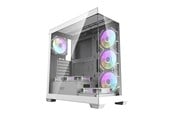 Chassi - Darkflash Computer case DS900 (white) + 7 ARGB Fans - Chassi - Miditower - Vit - DS900 White + fans