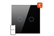 Smarta Hem - Avatto Smart Light Switch WiFi TS02-EU-B2 2 way (black) - TS02-EU-B2