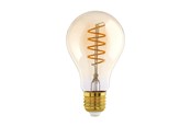 Glödlampor - EGLO LED-glödlampa A75 Spiral 4W/820 245 lumen amber dimmable E27 - 110078