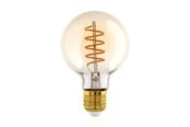 Glödlampor - EGLO LED-glödlampa G80 Globe 4W/822 270 lumen clear E27 - 110075