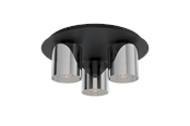 Lampor - EGLO GOROSIBA 1 ceiling lamp black - 99631