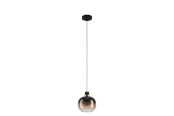 Lampor - EGLO OILELLA pendant black/brown/transparent - 99614