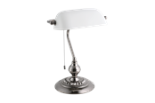 Lampor - EGLO BANKER desk lamp white/smoky nickel - 901019