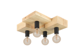 Lampor - EGLO HALKIN ceiling lamp brown/black - 43798