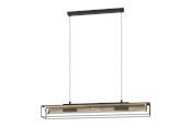 Lampor - EGLO NOHALES pendant light black/brass - 43788