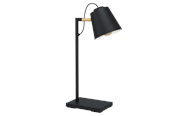 Lampor - EGLO LACEY table lamp black/brown - 43613