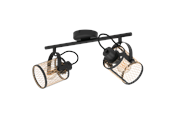 Lampor - EGLO DELLOW spot 2L black/brass - 43532