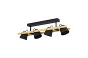 Smarta Hem - EGLO HORNWOOD-Z ceiling lamp black/wood - 900882