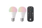 Smarta Hem - EGLO CONNECT-Z LED A60 9W RGB+TW E27 matt 2-pack incl. remote control - 110311
