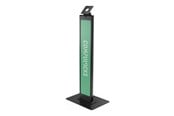 Monitorfäste - Compulocks BrandMe stand - for LCD display - brandable with large base plate - black - 140BLBPB