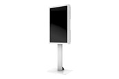 Väggfäste, AV-Möbel - HI-ND Floorstand Glass stand - adjustable - for digital signage LED panel - white - Max - recommended for 43" - FS4300-5001-01