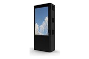 Väggfäste, AV-Möbel - HI-ND Totem stand - for digital signage LCD panel - outdoor dual sided portrait - black - Max - recommended for 55" - OD5517-8201-02