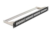 Nätverks tillbehör - DeLOCK 19″ Keystone Patch Panel 48 Port 1 U Black - 43280