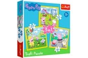 Pusselspel - Trefl Puzzle - Peppa Pig - Peppas Happy Day (3in1) Golv - TFL34849
