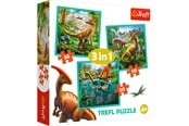 Pusselspel - Trefl Puzzle - The Extraordinary World of Dinosaurs (3in1) Golv - TFL34837