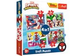 Pusselspel - Trefl Puzzle - Spidey and his Amazing Friends - Spideys Team (4in1) Golv - TFL34611