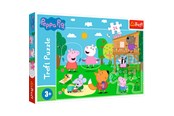 Pusselspel - Trefl Puzzle - Peppa Pig - Fun in the Grass (24 Maxi pieces) Golv - TFL14342