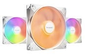Chassi fläkt - be quiet! LIGHT WINGS LX 140mm high-speed White (3-pack) - Chassi fläkt - 140mm - Vit med RGB-ljus - 23 dBA - BL131