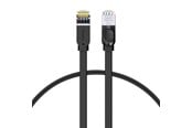 Nätverkskabel - Baseus Cat 6 UTP Ethernet RJ45 Cable Flat 1m black - Svart - 1meter - PCWL-B01