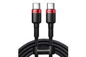 USB-kabel - Baseus USB-C - USB-C PD QC cable 100W 5A 480Mb/s 2m - black and red - CATKLF-AL91