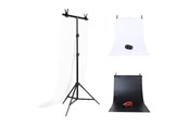 Foto & Video Tillbehör - Puluz Photo studio background support 70x200cm + Backdrops 2 pcs DCA0976 - DCA0976