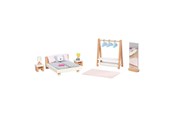 Dockhus & Tillbehör - Goki Wooden Doll Furniture Bedroom 18pcs. - 51468
