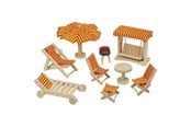 Dockor & Tillbehör - Goki Garden Set Dollhouse - 51913