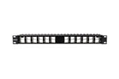 Nätverks tillbehör - TRENDnet TC-KP24SA - patch panel - 1U - 19" - blank angled keystone shielded - TAA Compliant - TC-KP24SA