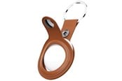 Andra mobiltillbehör - KeyBudz Leather Keyring for AirTag - Tan - AT_S1_TAN