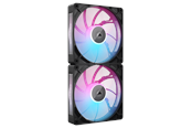Chassi fläkt - Corsair iCUE LINK RX140 MAX RGB (2-pack) - Chassi fläkt - 140mm - Svart med RGB LED - 36 dBA - CO-9051036-WW