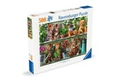 Pusselspel - Ravensburger Cats On The Shelf 500p - 12000205
