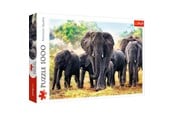 Pusselspel - Trefl Puzzle - African elephants (1000 pieces) Golv - TFL10442