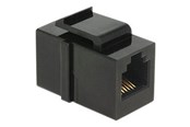 Nätverks tillbehör - DeLOCK Keystone Module RJ12 Female > RJ12 Female Cat.3 Black - 86390
