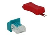Nätverks tillbehör - DeLOCK RJ45 Secure Clip With Plug Set 6 Pieces - 86425