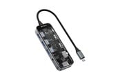 Dockning - Deltaco Transparent USB-C Docking Station Dual 2x HDMI - USBC-HDMI30