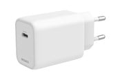 Mobile - Adapters & Chargers - Deltaco USB-C GaN Wall Charger 67W | 1x USB-C | Samsung SFC 45W | PPS + PD | White - USBC-GAN05