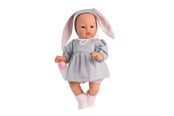Dockor & Tillbehör - Asi Koke baby doll in gray dress with a hood with rabbit ears 36 cm - 24405980