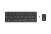 Tangentbord - HP 330 - Tastatur & Mus set - Dansk - Svart - 2V9E6AA#UUW