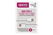 USB-kabel - Grateq - USB-C cable - 24 pin USB-C to 24 pin USB-C - 1 m - 85056QC