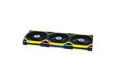 Chassi fläkt - Lian Li UNI FAN SL Wireless Reverse 3-pack Black - Chassi fläkt - 120mm - Svart med RGB LED - 29 dBA - G99.12RSL1W3B.00