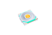 Chassi fläkt - Lian Li UNI FAN SL Wireless LCD White - Chassi fläkt - 120mm - Vit med RGB-ljus - 29 dBA - G99.12SLLCD1W1W.00