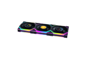 Chassi fläkt - Lian Li UNI FAN SL Wireless LCD Reverse (3-pack) Black - Chassi fläkt - 120mm - Svart med RGB LED - 29 dBA - G99.12RSLLCD1W3B.00