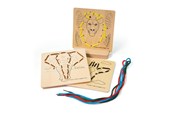 Pusselspel - Bigjigs Wooden Puzzle by Numbers - Jungle 8 piece Trä - 34050